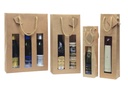 Sac Kraft nature 2 btls avec fenêtre 380x180x90 mm colisé par 10