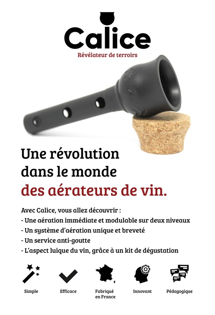 Display de 6 Aérateurs Calice Wine "Made in France"