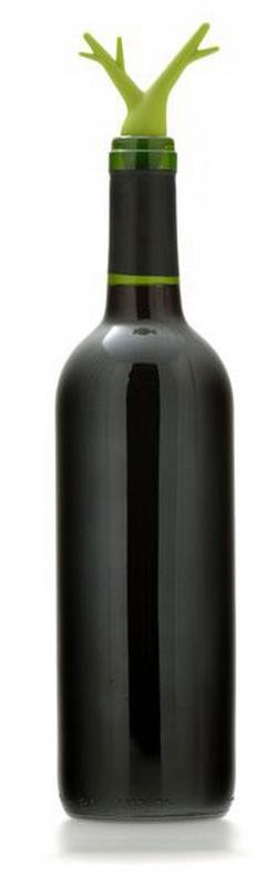 Set de 2 Bouchons hermétiques tout type de bouteille Vert 6632VL01