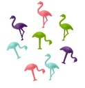 FIA565 Set de 8 Marque-verres Flamencos
