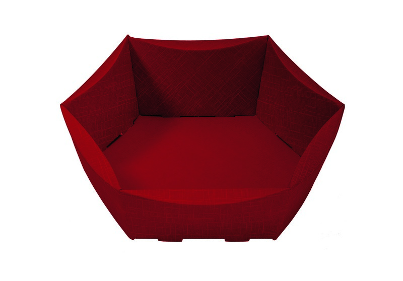 481 Corbeille moyen modèle Scala bordeaux, 290 x 230 x 85 mm colisé par 25