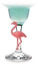 FIA565 Set de 8 Marque-verres Flamencos