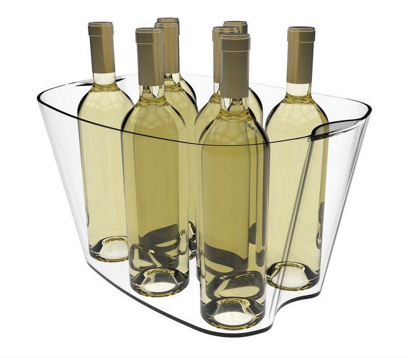 6199TT01 - Vasque Tranparente XL acrylique pour 9 bouteilles