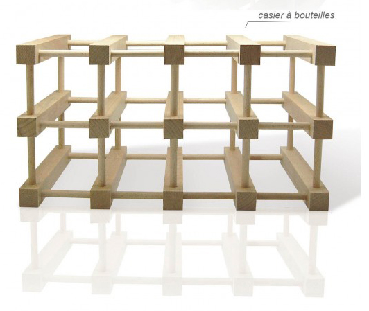 FIC007 Casier bois pour 8 bouteilles