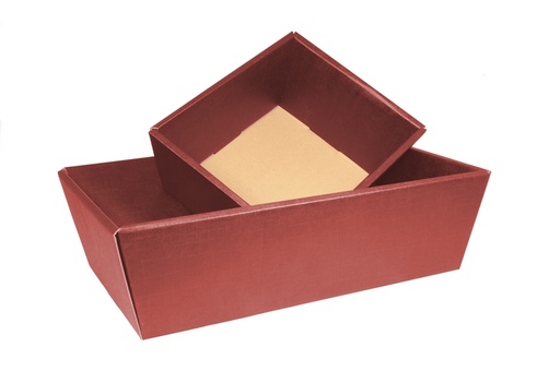 [EMB-PAPI-477] 477 Scala bordeaux corbeille moyenne, 340 x 200 x 110 mm colisé par 25