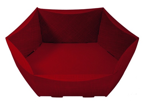 [EMB-PAPI-482] 482 Corbeille grand modèle Scala bordeaux, 380 x 300 x 100 mm colisé par 25