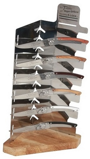 [AG-ORFEVRE-812109 PRESENTOIR VIDE K LOCK et ou K2] Présentoir vide pour 6 coûteaux Thiers K Lock