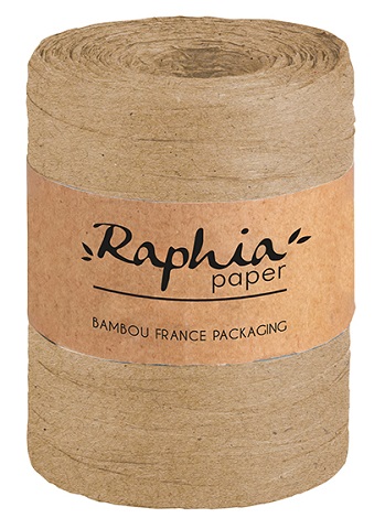 [EMB-BAM-ACC21N] Raphia naturel coloris Naturel Bobine d'environ 200 m, colisé par 1